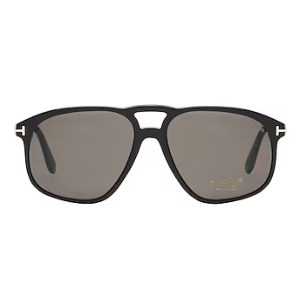 NEW TOM FORD BLACK UNISEX AVIATOR SUNLASSES